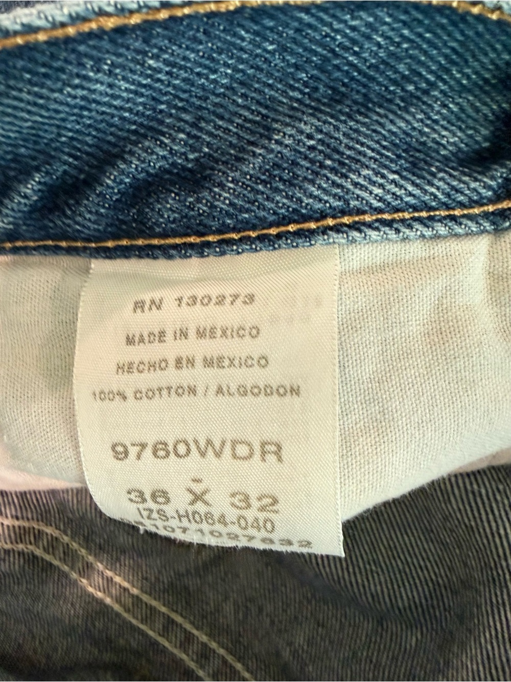 Wrangler Men's Blue Straight-Leg Jeans - Picture 4 of 4